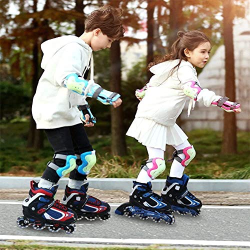 Nattork Adjustable Inline Skates For Kids With Light Up Wheel, Outdoor & Indoor Illuminating Blades Roller Skates For Boys And Girls, Beginners #TOP6