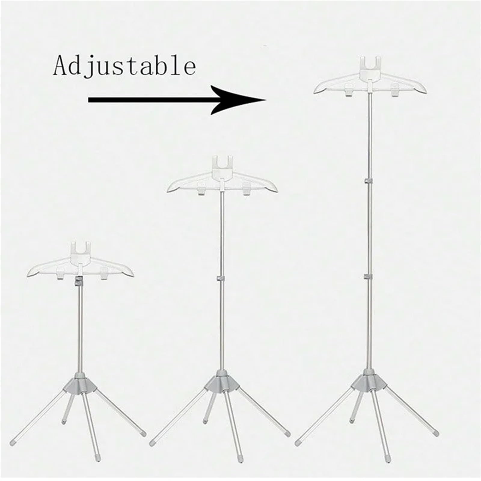 Supporto for ASSE da Stiro Supporto for Stiratura Regolabile for Stiratura Verticale telescopico Staffa da Stiro Portatile in Piedi per La Lavanderia(Grey)