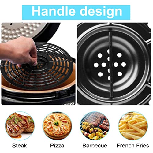 2 Unidades Plato Reemplazo para Freidora de Aire, Placa de Parrilla Antideslizante Resistente al Calor, Accesorio para Freidora de Aire, Compatible con Freidoras de Aire, Dishwasher Safe miniatura 3