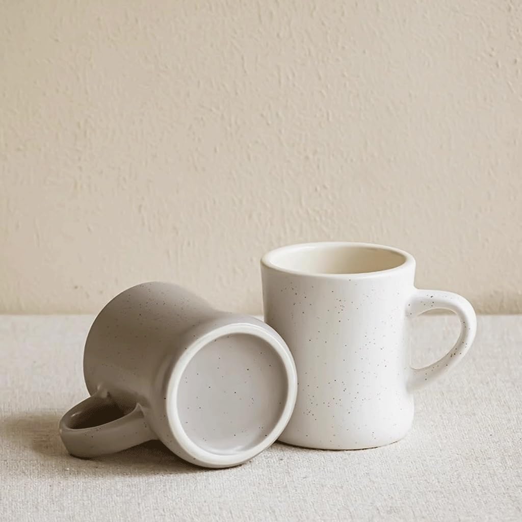 ENGENDER Kaffeetasse Einfache Keramik Tasse Haushalt Kaffee Tee Frühstück Haferflocken(A)