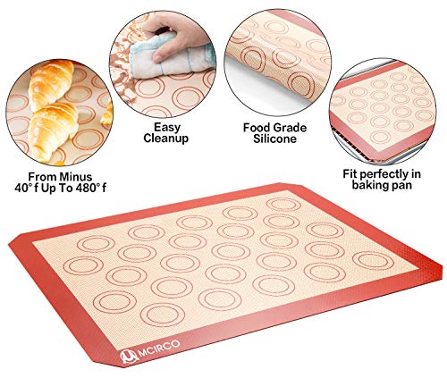 Stainless Steel Baking Sheet Tray Cooling Rack With Silicone Baking Mat Set, Cookie Pan With Cooling Rack, Set Of 6 (2 Sheets + 2 Racks + 2 Mats), Non Toxic, Heavy Duty & Easy Clean #TOP4