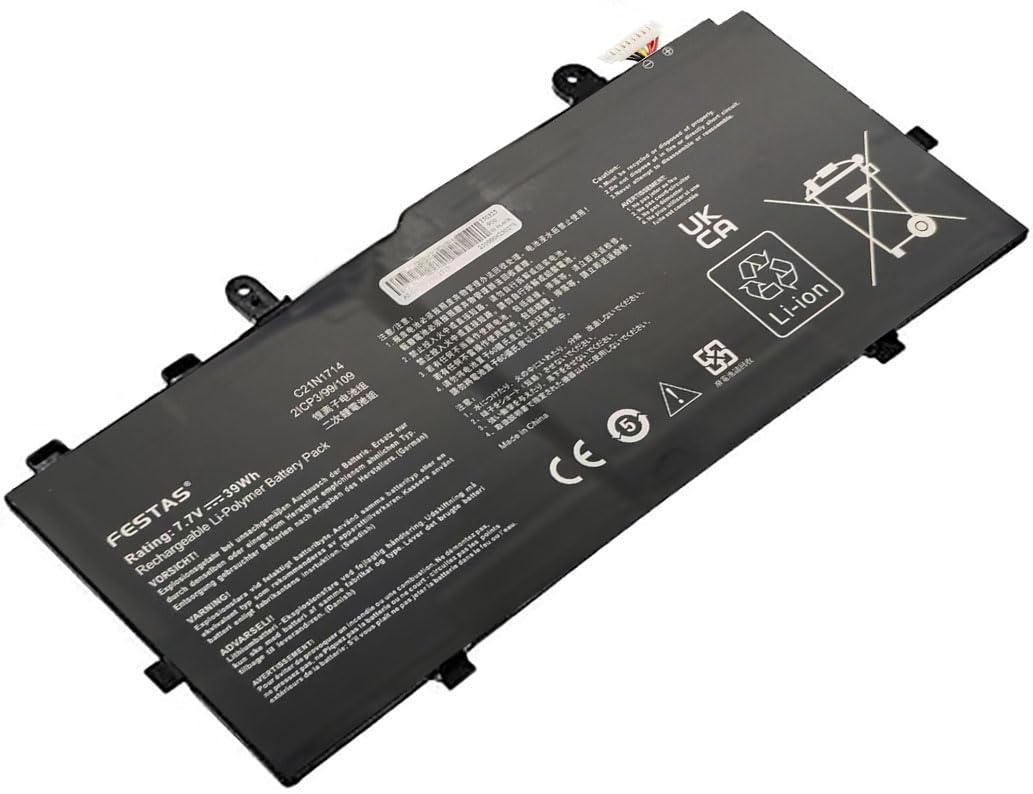 FESTAS 7.7V C21N1714 Batterie Compatible avec ASUS Vivobook Flip 14 TP401N