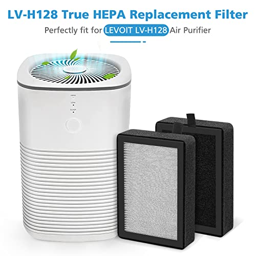 image for iSingo 6 Pack LV-H128 Replacement Filter Compatible with LEVOIT LV-H12