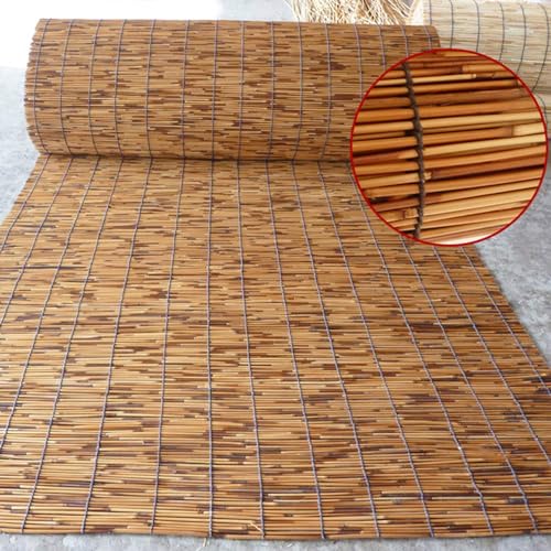 Roll up Shades for Outdoor Porch Patio Privacy Blinds, Bamboo Roller Shades Blinds Cordless 24" 26" 30" 36" 42" 48" 50" 54" 60" 67" 72" 75" 77" Wide Blackout Bamboo Shades