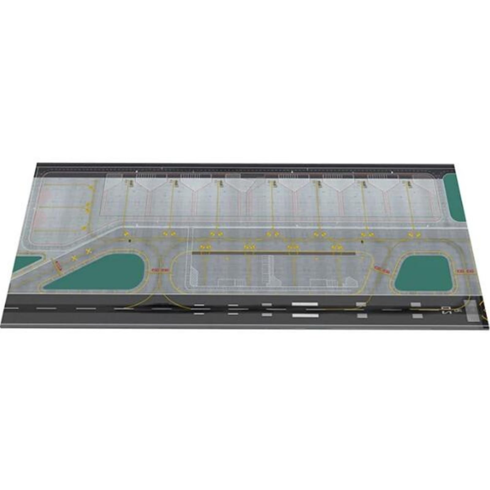 Pista di Decollo in Miniatura Grande Tappeto da Gioco Aeroporto Rettangolare Diorama Aeroportuale per Collezionisti