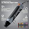 Heat Gun for Crafting, Mini Dual Temp Hot Air Gun Tool for Epoxy Resin, Shrink Wrapping, Vinyl Wrap, Embossing, Electronics, Candle Making, Sublimation, Phone Repair & DIY (Grey/Black) #1