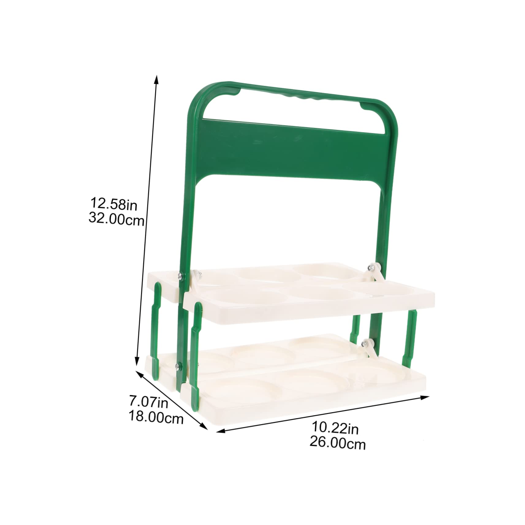 HOLIDYOYO Foldable Plastic Beverage Carrier Large Portable Drink Holder for Outdoor and Car Use