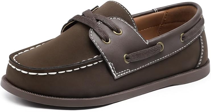 HOMEHOT Boys Dress Shoes Slip on Boys Loafers Causal Lace up Toddler/Little Kid/Big Kid