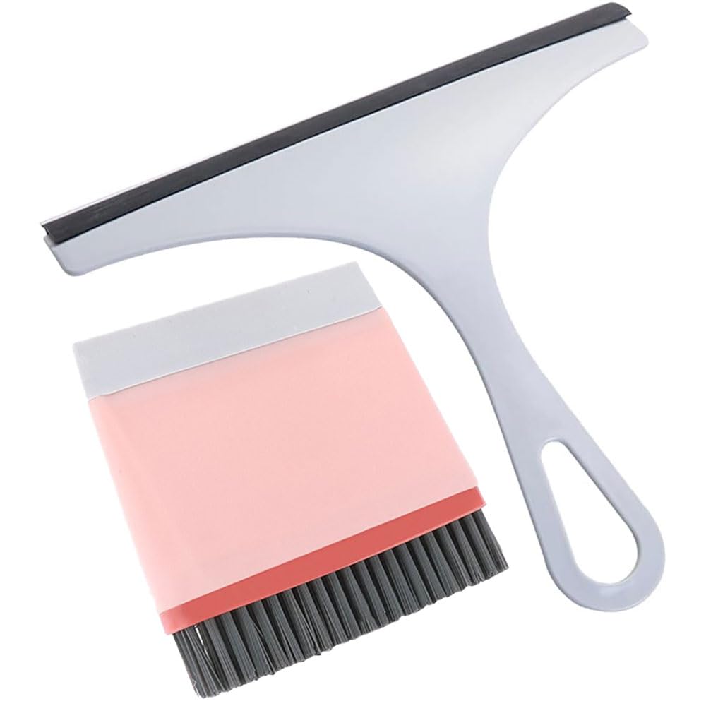 Jiarienbao Blue Set Of 2 Shower Squeegees Squeegee Shower Cleaner For Cleaning Brush Cleaner Tool Squeegee Brush Suitable For Car Windshields Shower Glass Doors Floor Windows & Mirrors