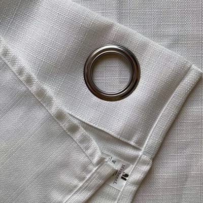 Mvchennl Rich Natural Linen Blend Curtains Soft Grommet 2 Panels Light Reducing Thick Drapes For Living Room/Bedroom/Office/Dining Room Window Treatment (White, 59" Wx102 L) #TOP2