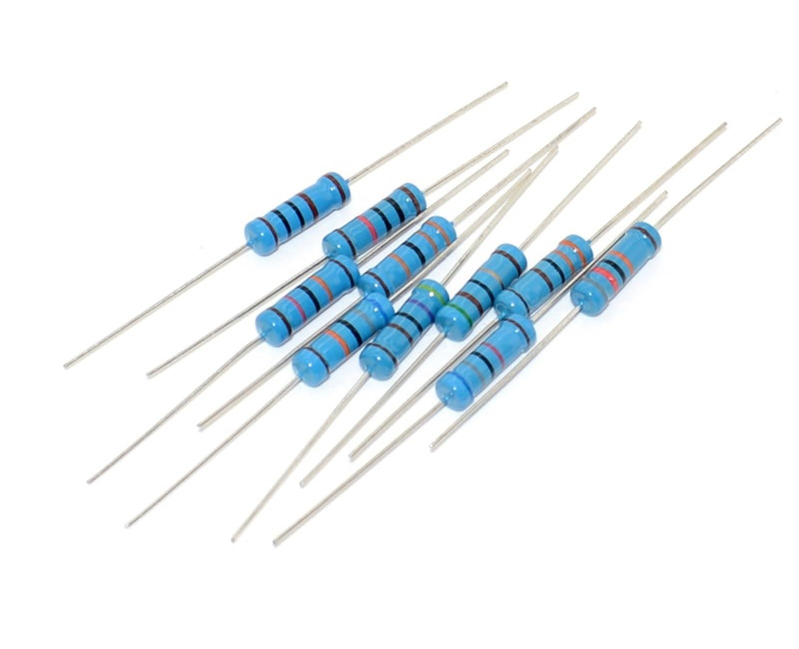 RISWEKFW 20pcs 2W Metal Film Resistor 3R9 39R 390R 3K9 39K 390K 3.9 39 390 Ohm R K Accuracy 1% 0.1R-10M(MF 2W 3K9 20pcs)
