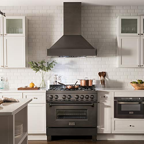 Zline 48" Ducted Vent Black Stainless Steel Wall Mount Range Hood (Bs655N-48) #TOP3