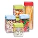 Glasslock 12-Piece Square Block Canister Set