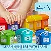 Play-Act Learning Toy for Toddlers 1 2 3 Years Old, Counting, Matching & Sorting Montessori Learning Farm Train Including 9 Farm Animals, Easter Basket Stuffers Birthday Gift for Baby Boys Girls
