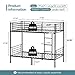 Bonnlo Bunk Bed Twin Over Twin for Kids/Teens/Adults Heavy Duty 2 Decker Bed with Flat Ladder and 13 inches High Guardrail, Metal Space Saver Bed with Stairs, Black