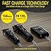 BESTBOMG® Hair Clippers for Men, Professional Hair Clippers, Beard Trimmer& Rechargeable Shaver Set, Metal T-Blade, LED Display, Barber Hair Cutting Kit for Men Grooming & Gifts, BS-808A (Black)