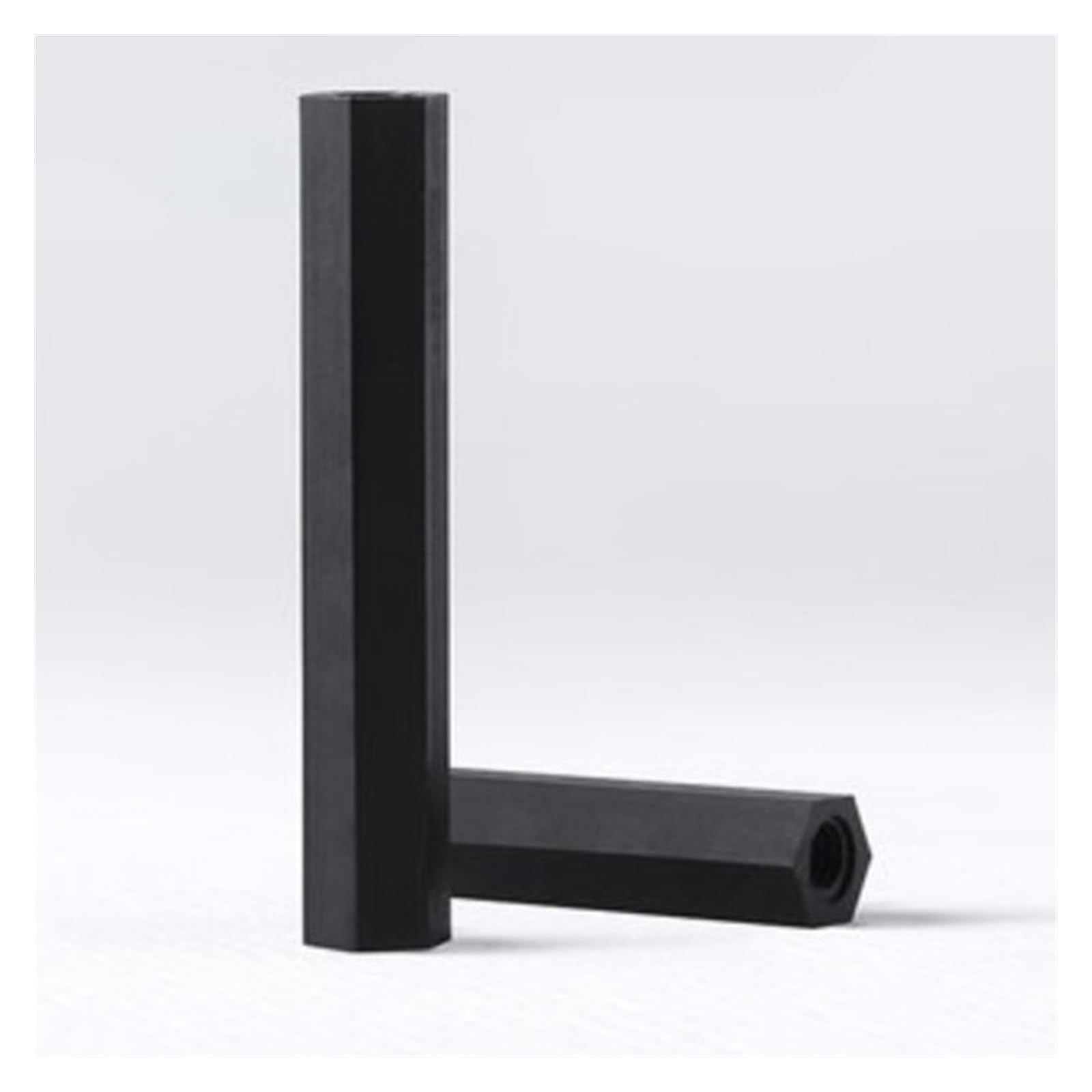 1000 stücke M2.5 * 5 M2.5x5 Nylon Abstandshalter Weiblich Weiblich Schwarz Farbe Nylon Sechskant Distanzmutter