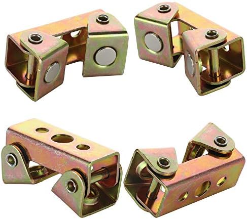 TRRAPLE Magnetic Welding Clamps, Adjustable V-Type Fixture Clamp, 2/4 Pcs Durable Stainless Steel Tab Holder Corner Butt Welding Panel Clamps Tools