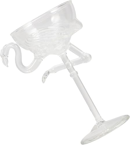 Zerodeko Copas transparentes para decoración de boda, copas de cóctel de flamenco, copas de vino, copas de Martini, vasos reutilizables para