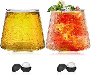 Mount Fuji Beer Glasses,2 Pcs 10 Oz Creative Drinking Glasses,Mountain Shape Wine Glasses,Bar Glassware,Dessert Cup,Ice Cream Cup,Vintage Glassware,Clear Glass Cup,Cocktails Whiskey Glasses