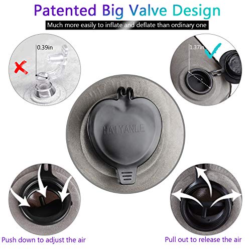 Simptech Inflatable Travel Pillow,Airplane Pillow With Super Soft Slipcover,Fabric Pvc, Big Valve Design Inflate And Deflate In Seconds, Unfolding Used As Lumbar Support #TOP1