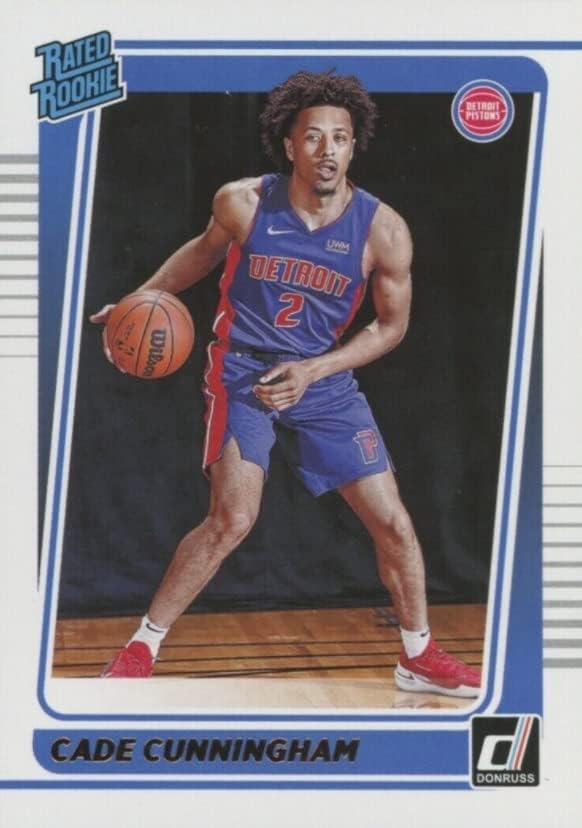 2021-22 Panini Donruss Cade Cunningham Detroit Pistons Rated Rookie Basketball Card #211