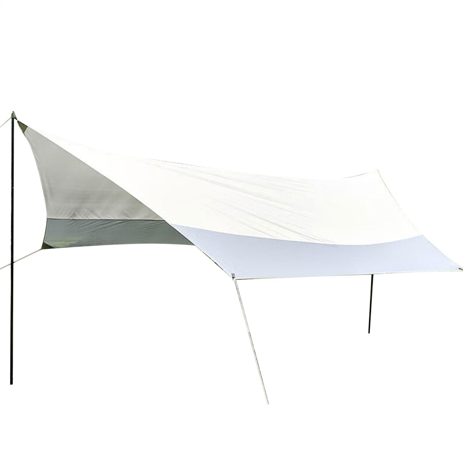 Abri de plage anti-UV 520x450cm grand auvent de camping et parasol de voyage