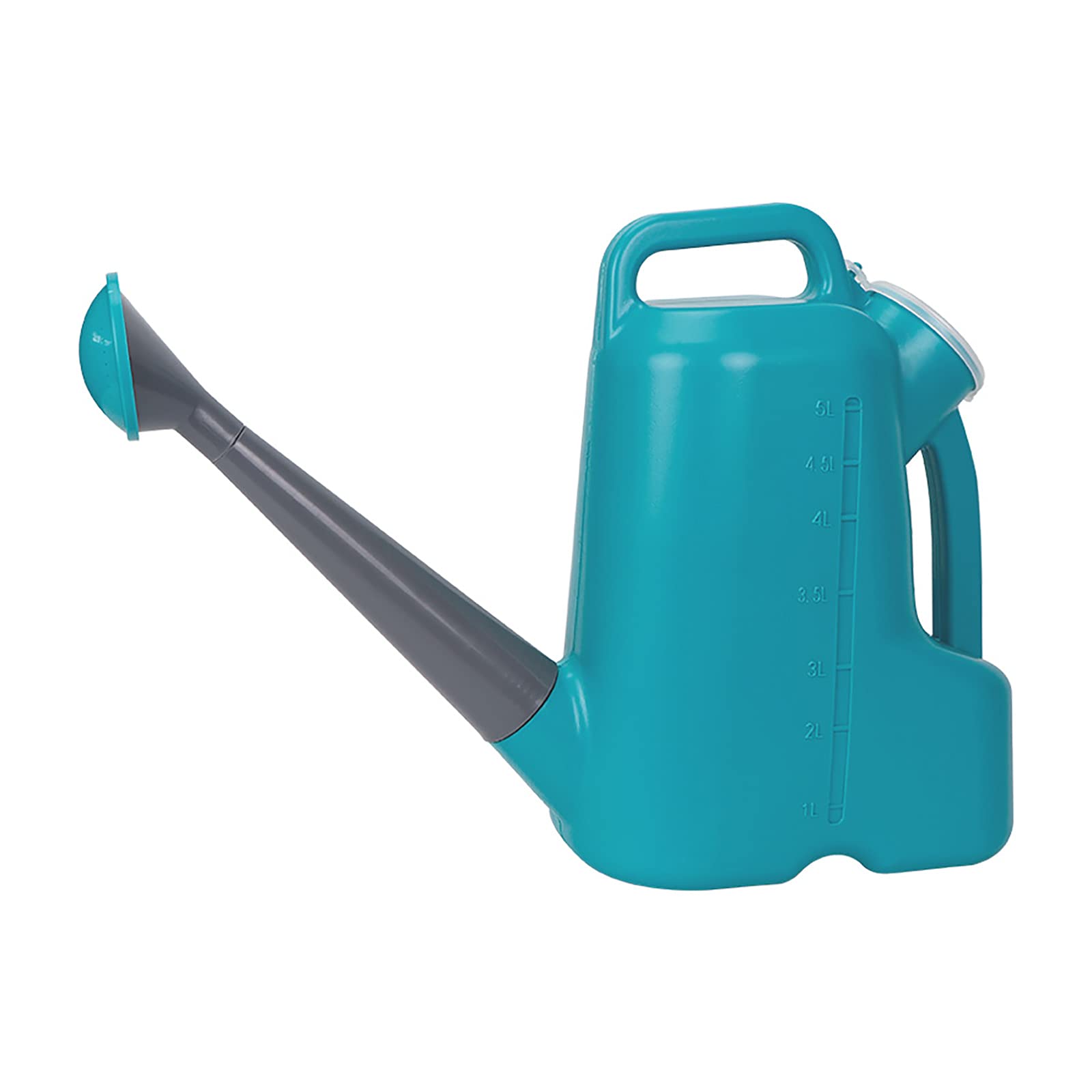 Arrosoir de jardin 5l bleu avec tête de rose plastique pour arrosage extérieur