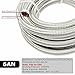 6AN 20Feet Stainless Steel Nylon Braided Fuel Line Hose Oil Gas Hose Oil Line Hose Silver