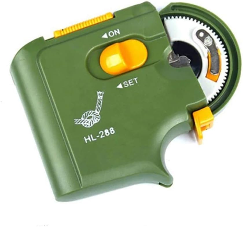 Automatic Portable Electric Fishing Hook Tier Machine Fishing Accessories Tie Fast Fishing Hooks Line Tying Device Equipment New (Green)