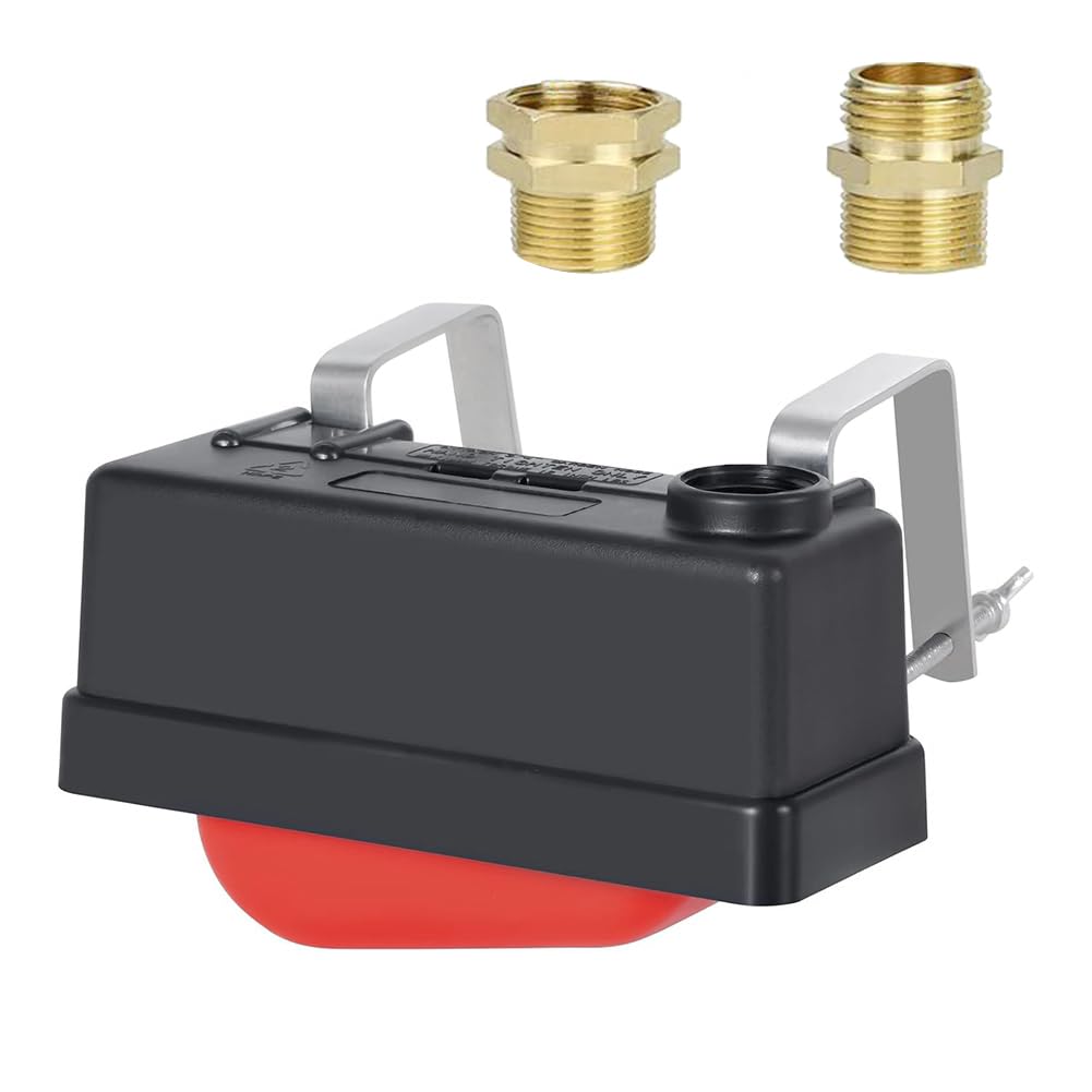 Xnuiasqe Men's Water Trough Float Valve For Stock Tank,Water Tank Float Valve Level Control For Pond Farm Livestock Cattle Goat Horse