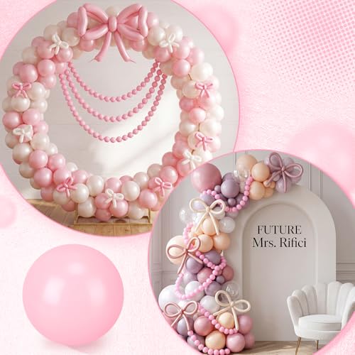 Teyva 100 Pcs Pearl Ball Garland 2.2 Inches Macaron Pink by Teyva Daily - Used condition - Image 6