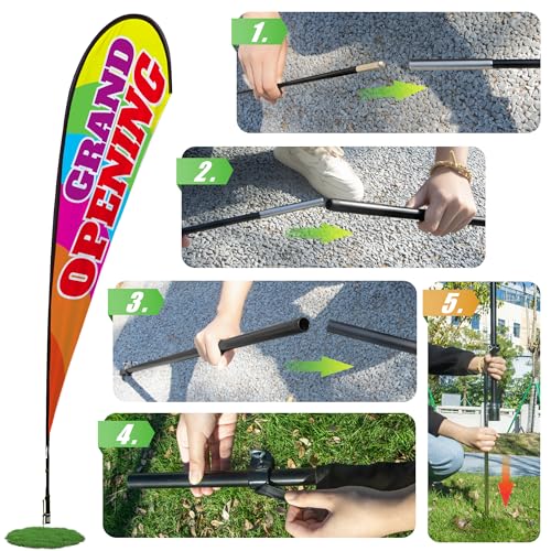 Kit mât de bannière Anley pour remplacer votre structure de drapeau abîmée