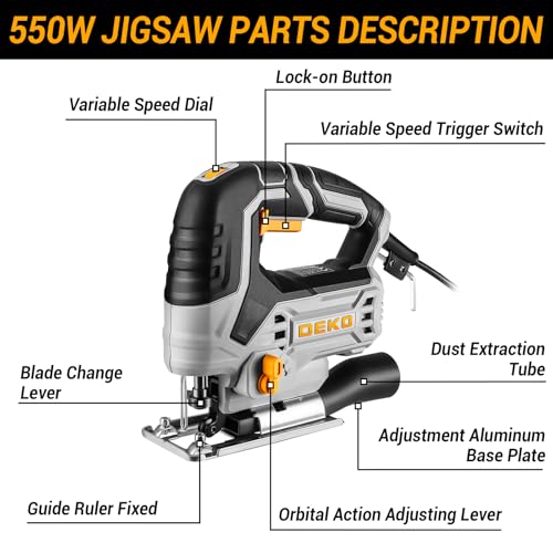 DEKOPRO Corded Jig Saw