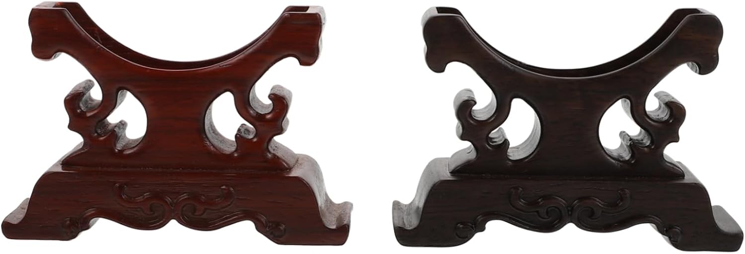 2Pcs Vintage Wooden Jewelry Holder for Bracelet Display Stand