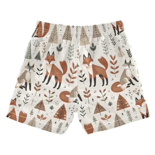 Foxes and Different Elements Boys Swim Trunks Toddler Shorts Swimwear Boardshorts2