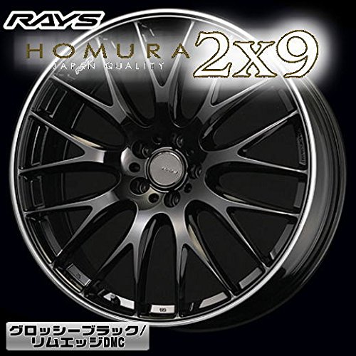 Amazon.co.jp: RAYS HOMURA 2x9 22 x 9.0 38 5H 114.3 GLOSSY BLACK 
