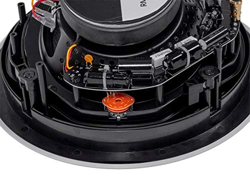 Image of Monoprice 2-Way Carbon Fiber In-Ceiling Speakers - 8-Inch, With 15 Degree Angled Drivers, Pair, Black - Alpha Series