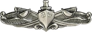 Badges And Collar Devices Navy Surface Warfare Enlisted Badge Oxidized Finish - Regulaton
