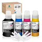 JoyPrinting Compatible Canon GI-20 GI20 GI-20PGBK Refill Ink Bottles Kit for Canon PIXMA G5020 G6020...