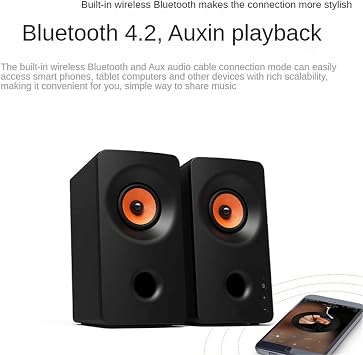 Speaker 2.0 Stereo Multimedia Computer Desktop HiFi Heavy Bass Game Mini