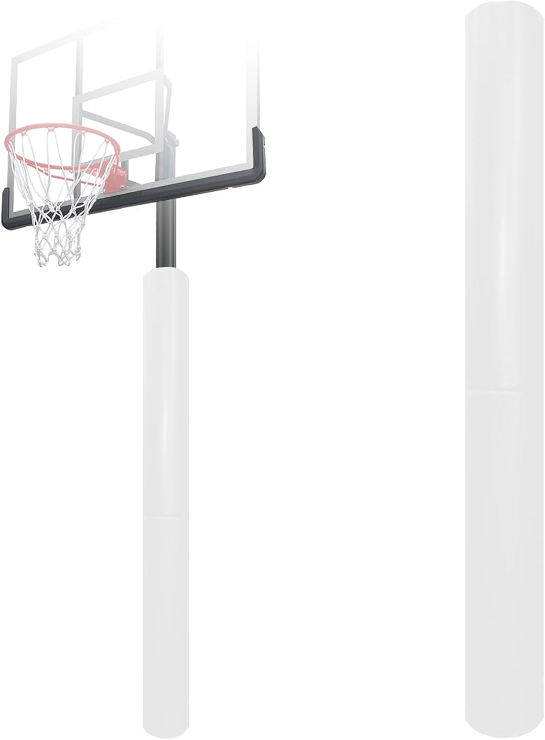 Heavy Duty Basketball Pole Pads, Fits 3" x 3",4" x 4" and 5" x 5"Round Size Poles, 2" Thick 60" and 72''Tall All-Weather Pad