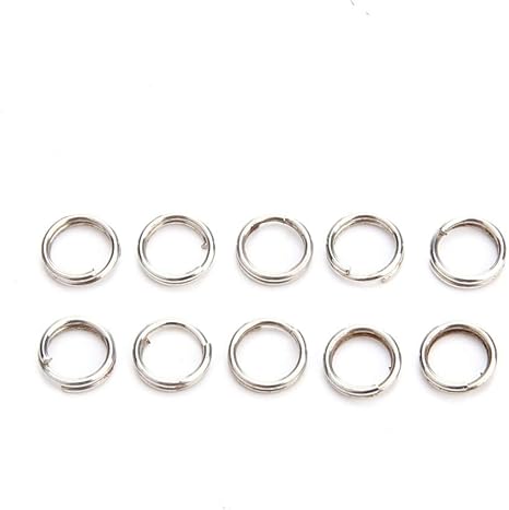 Amazon Co Jp ブランクルアークランクベイトハードベイト釣りスプリットリングaccessorieのための100pcsステンレス鋼 釣りスナップリングスイベルルアーコネクター Size 07x4mm ホーム キッチン