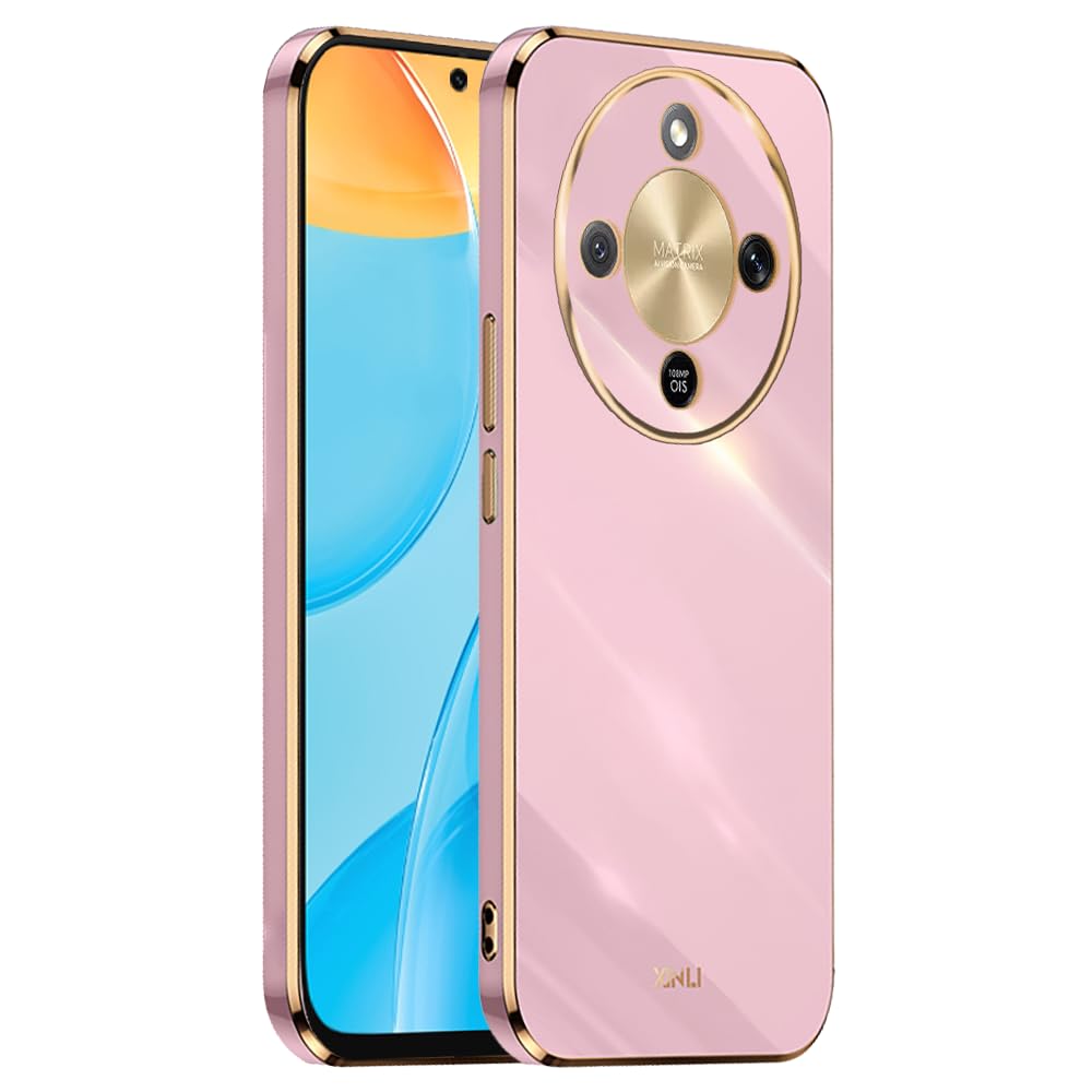 EASSGU [Electroplated frame Phone Case for HONOR Magic8 Lite 5G / HONOR X9D (6.79" Inches), Soft TPU Silicone Color Protective Cover - Purple