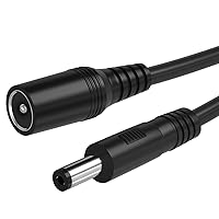 Vista 1 de Cable de extensión de alimentación de CC de 0.217 in x 0.083 in, cable de extensión de 12 V CC, cable de cámara de seguridad macho a hembra