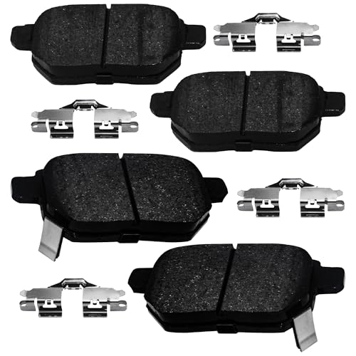 Rockplanet Brake Pads Rear Set Compatible with Le-xus CT 200h Pontiac Vibe, Scion iM tC xB, Toyota Avalon Hybrid Corolla iM Matrix Prius Prime Yaris Rear Brakes Semi-Metallic D1354
