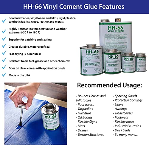 HH-66 PVC Vinyl Cement Glue with Brush 8oz (1)