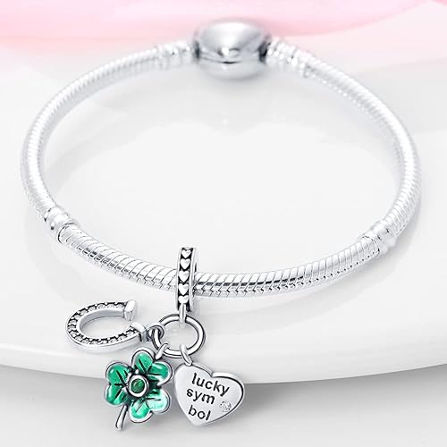 Miniatura 2 de KUNSIR Abalorios de plata de ley 925 para pulseras Pandora para mujer, colgante colgante, cuentas de joyería, regalos de bricolaje