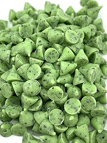 Green Mint Chips, Bulk Size, Baking Chips, (1 lb. Resealable Zip Lock Stand Up Bag)
