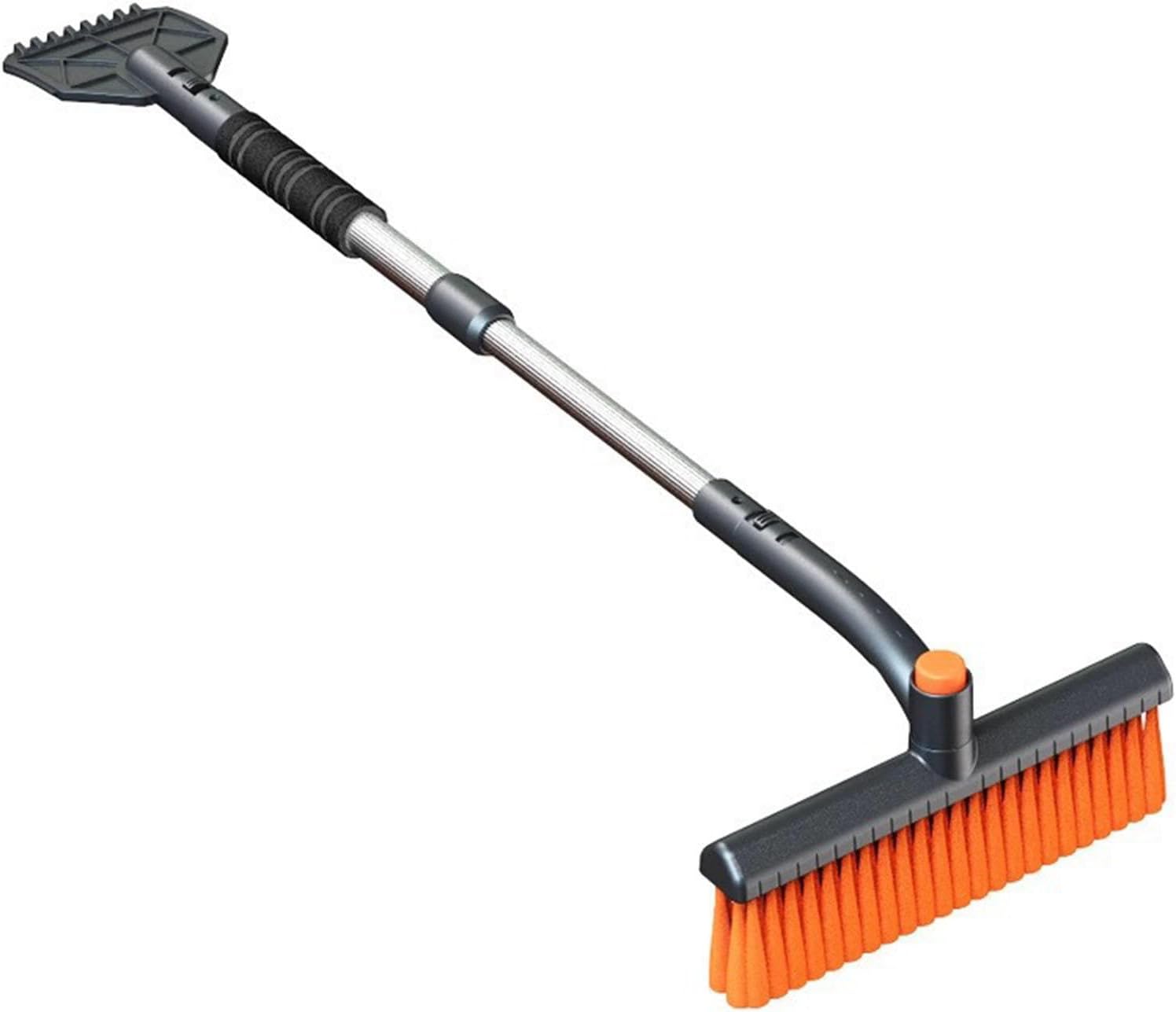 Rotating Snow Brush for Cars Extendable Snow Cleaner for Cars Ice Scraper with Brush for Cars,Trucks, and SUVs Windshield Scraper for Ice Snow Ice Scraper for Cars,A